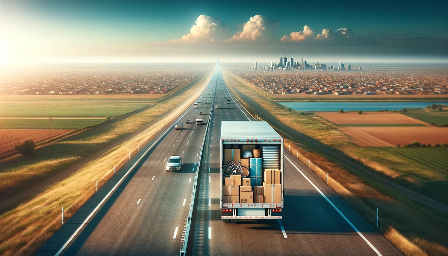 A truck on a highwayDescription automatically generated