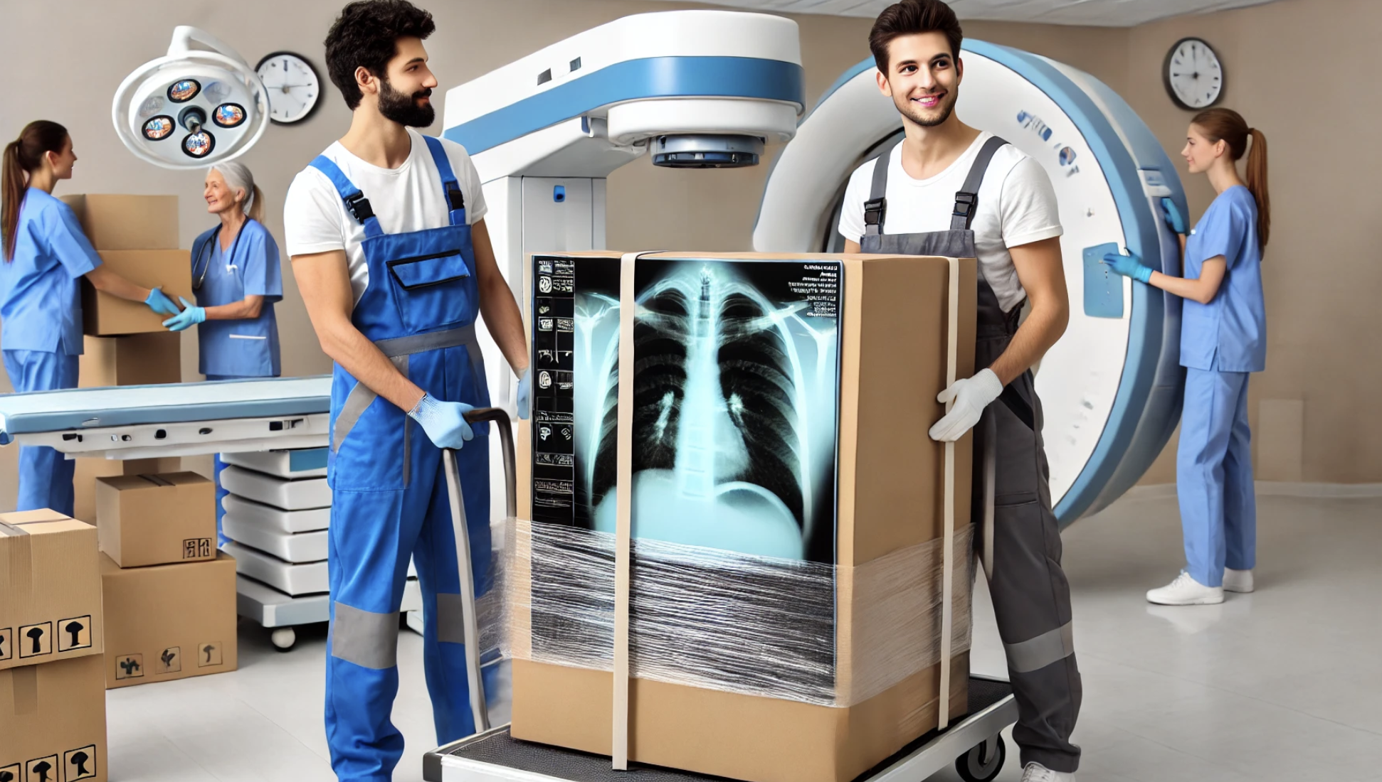 medical equipment unloading