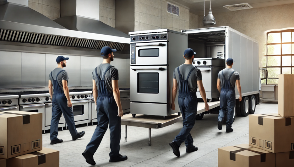 Movers with heavy equipment